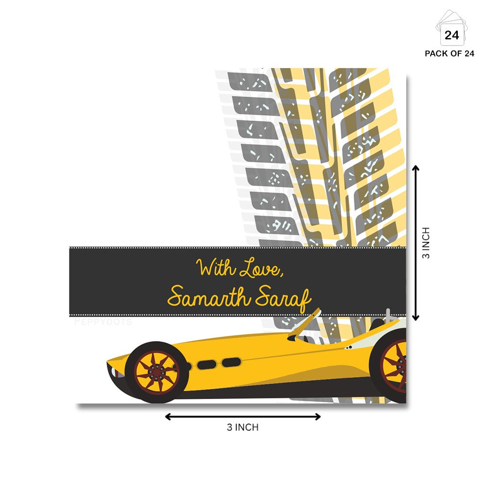 Gift Tag - Sports Car Peppydots|]Peppydots