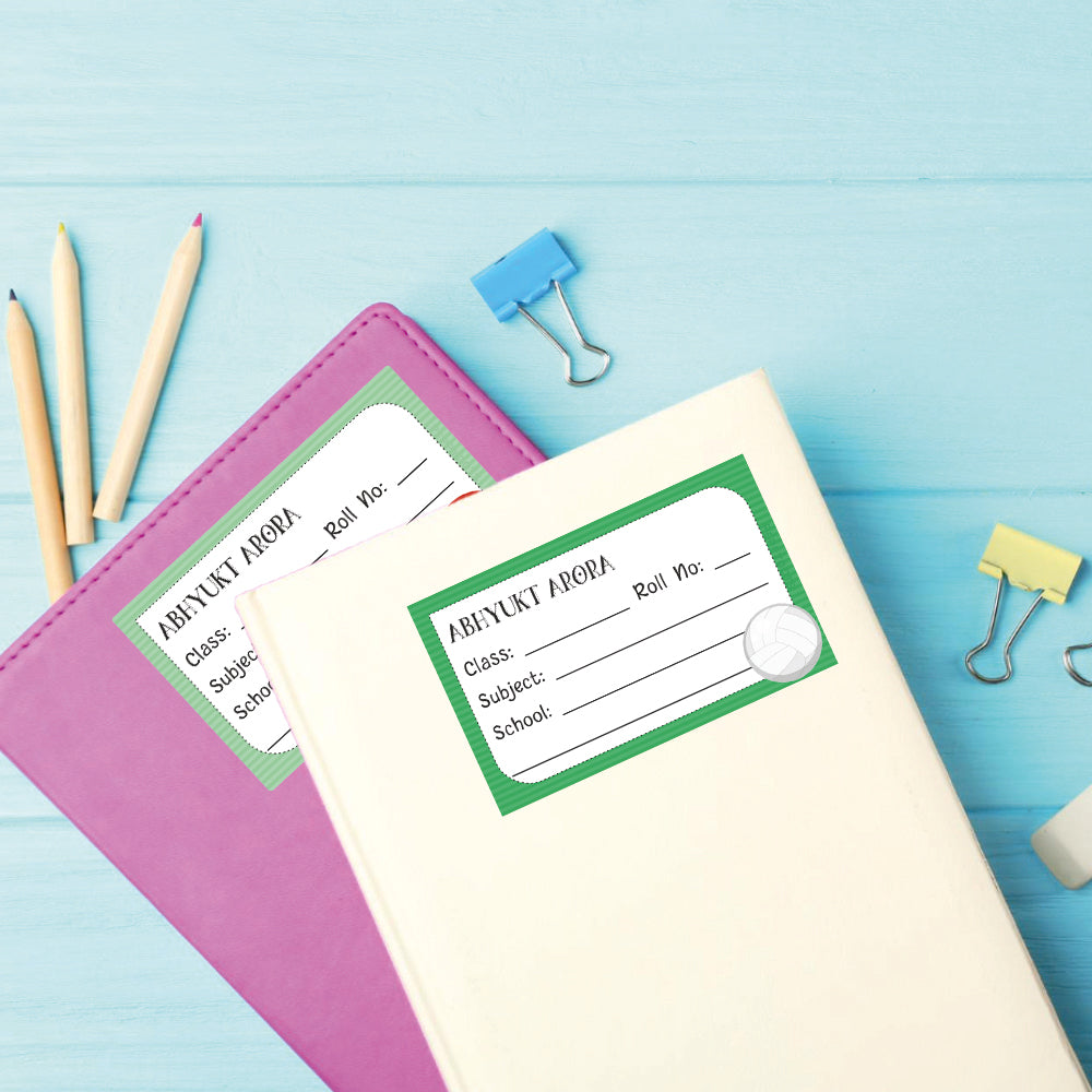 School Book Label - Sport Fun Doxbox Store|]Peppydots