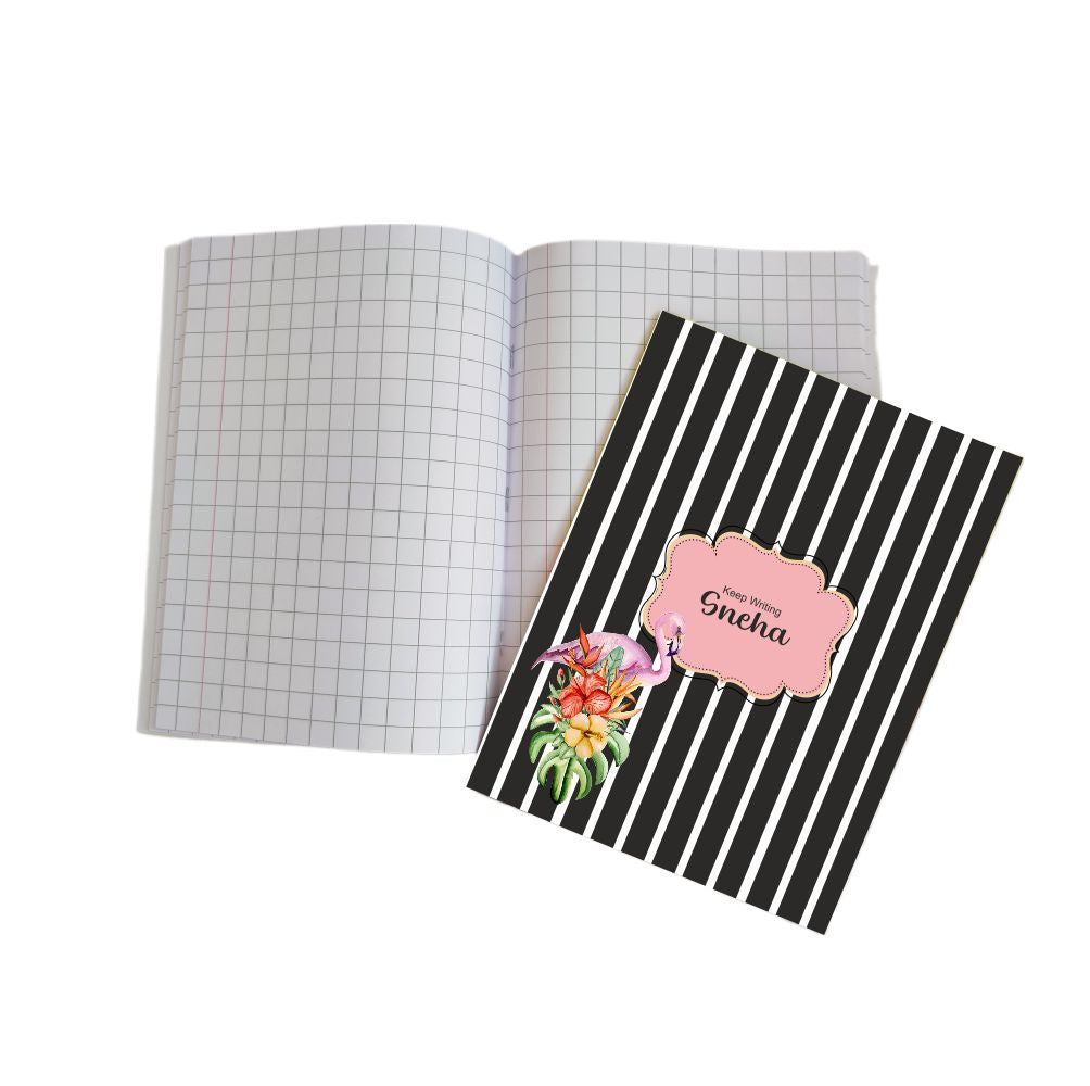 Writing Practice Book Tropical Flamingo - Peppydots