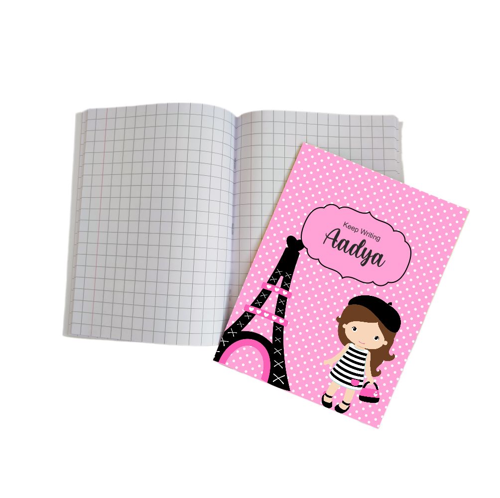 Writing Practice Book Paris Shoping - Peppydots