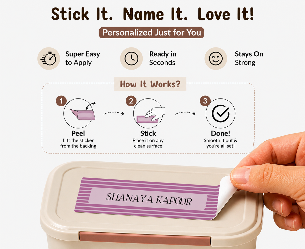 Waterproof Labels - Stripes Doxbox Store|]Peppydots