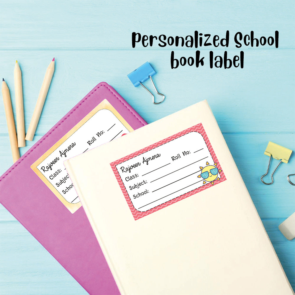 Personalized School Book Labels - Summer Fruits Peppydots|]Peppydots