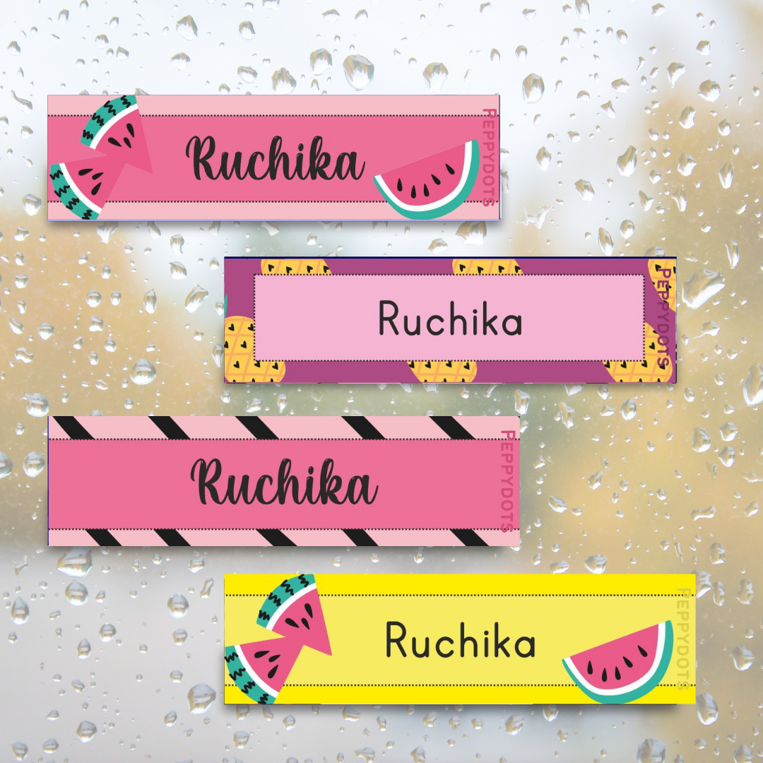 Waterproof Labels - Summer Fruits Doxbox Store|]Peppydots