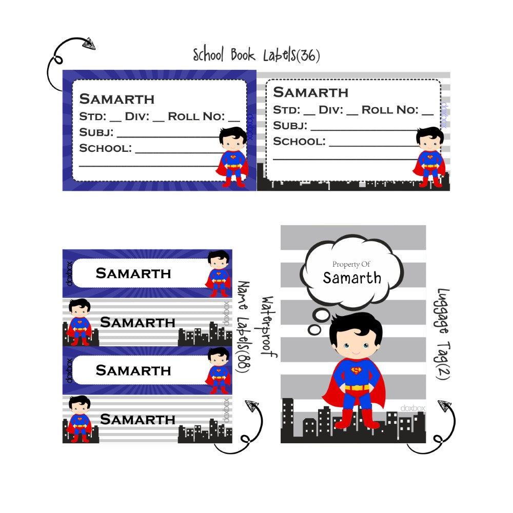Back to school combo - Superman - Peppydots