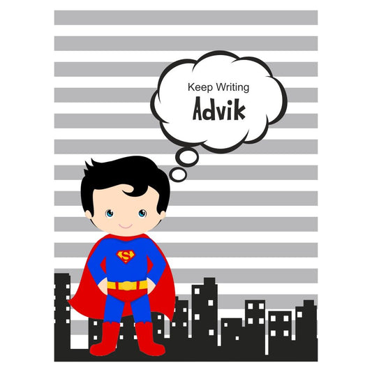 Writing Practice Book Superman - Peppydots