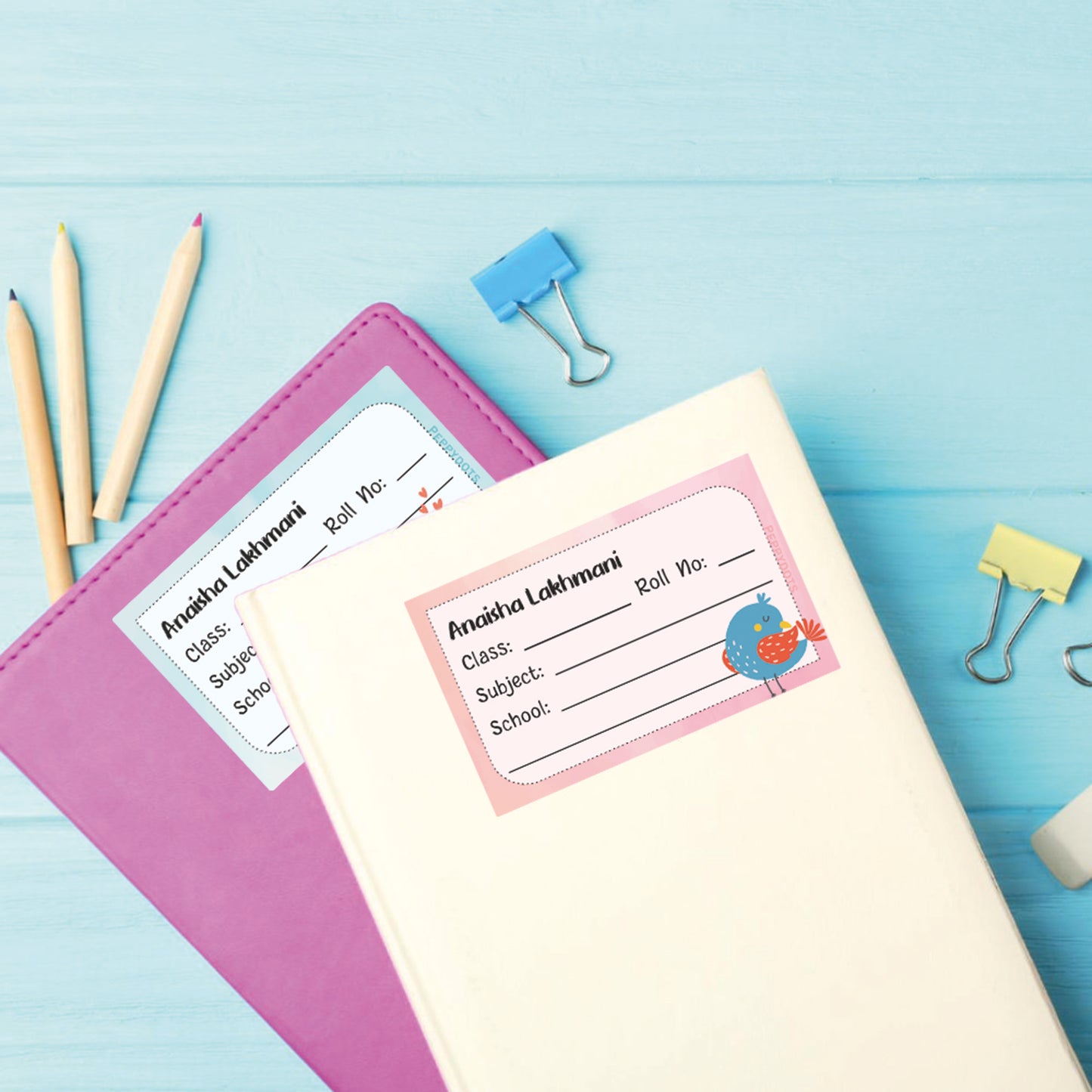 School Book Label - Sweet Bird Doxbox Store|]Peppydots