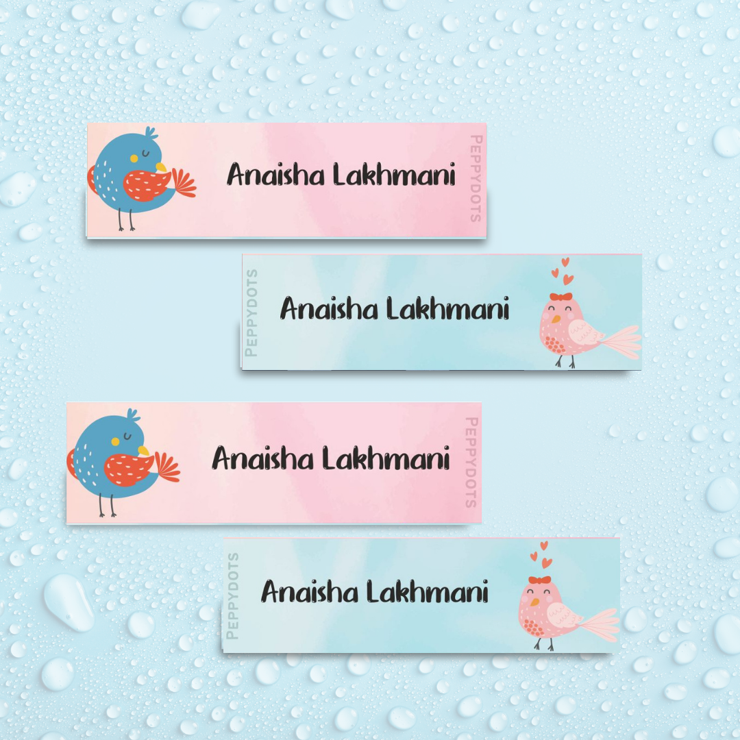Waterproof Labels - Sweet bird Doxbox Store|]Peppydots