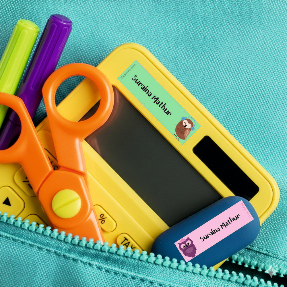 Waterproof Labels - Sweet owl Doxbox Store|]Peppydots