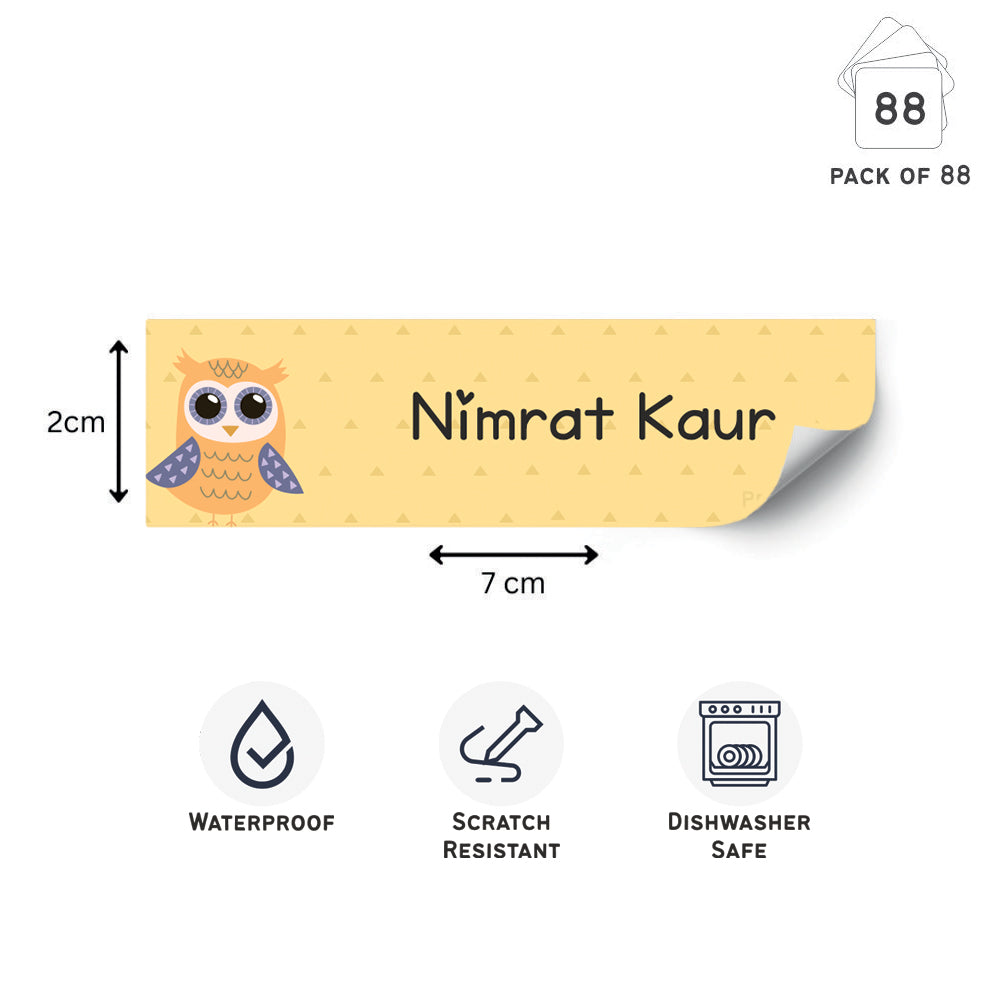 Waterproof Labels - Sweet owl Doxbox Store|]Peppydots