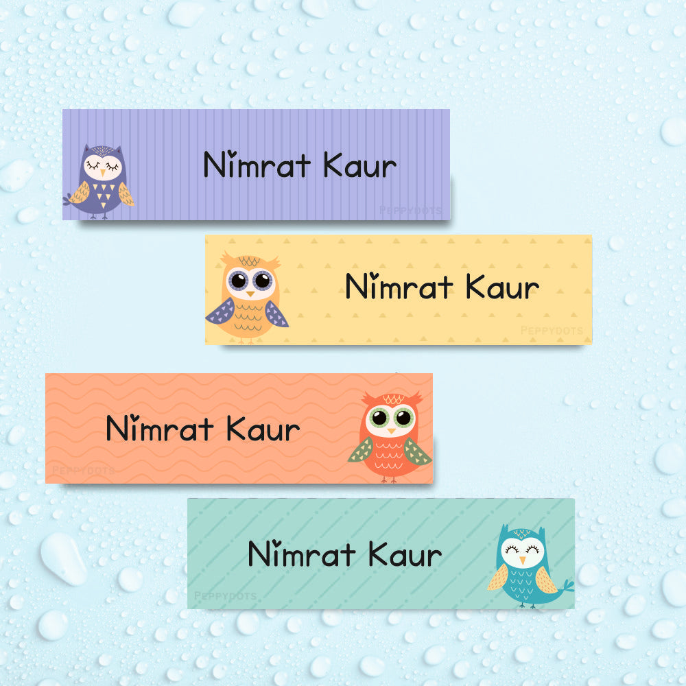 Waterproof Labels - Sweet owl Doxbox Store|]Peppydots