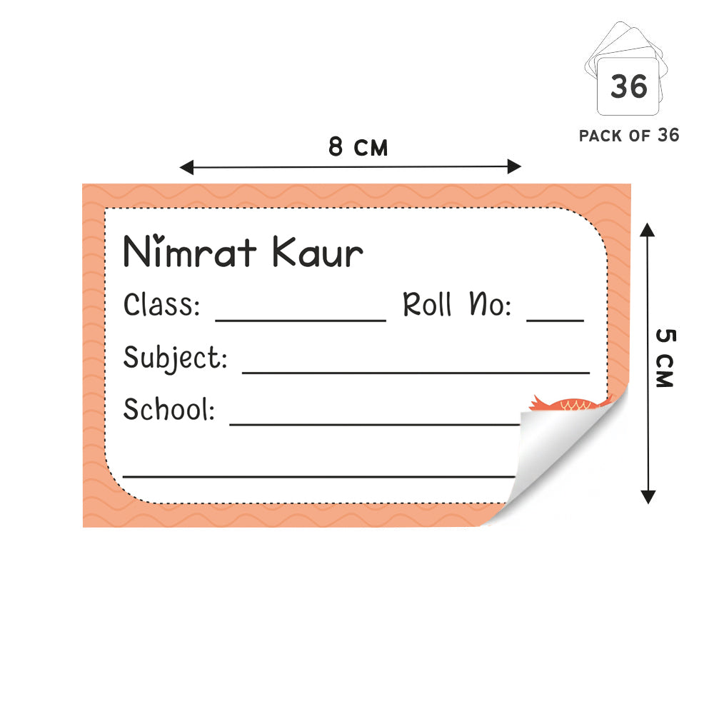 Personalized School Book Labels - Sweet Owl Peppydots|]Peppydots