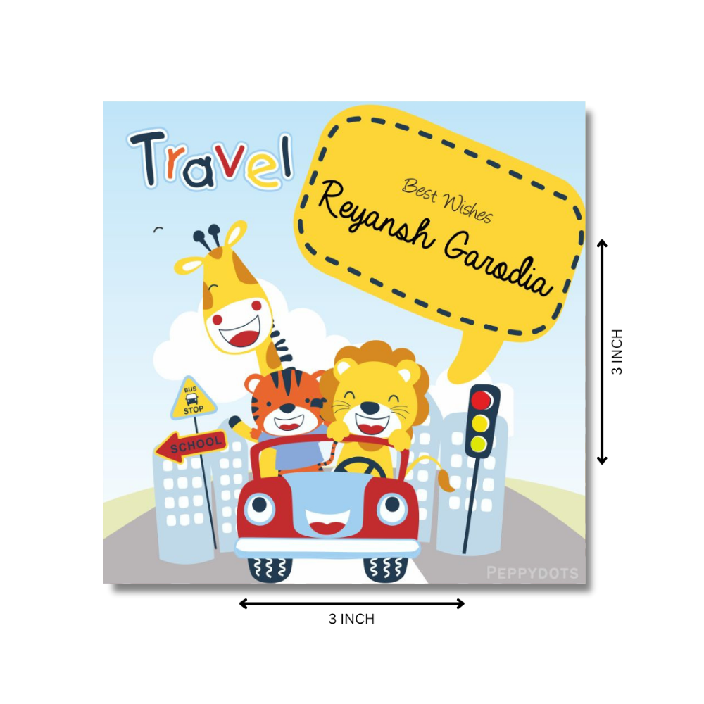 Gift Tag - Tiger On Ride Doxbox Store|]Peppydots
