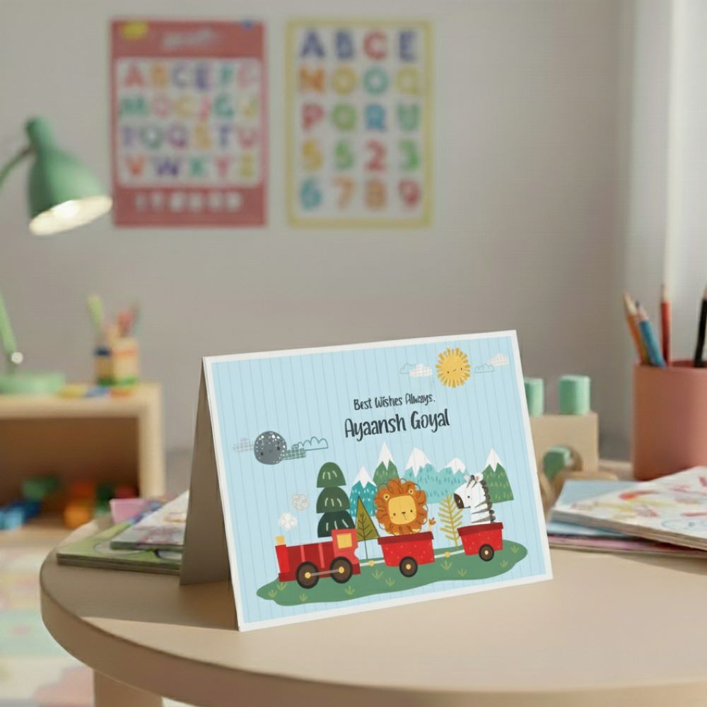 Gift notecard - Train Animals Doxbox Store|]Peppydots