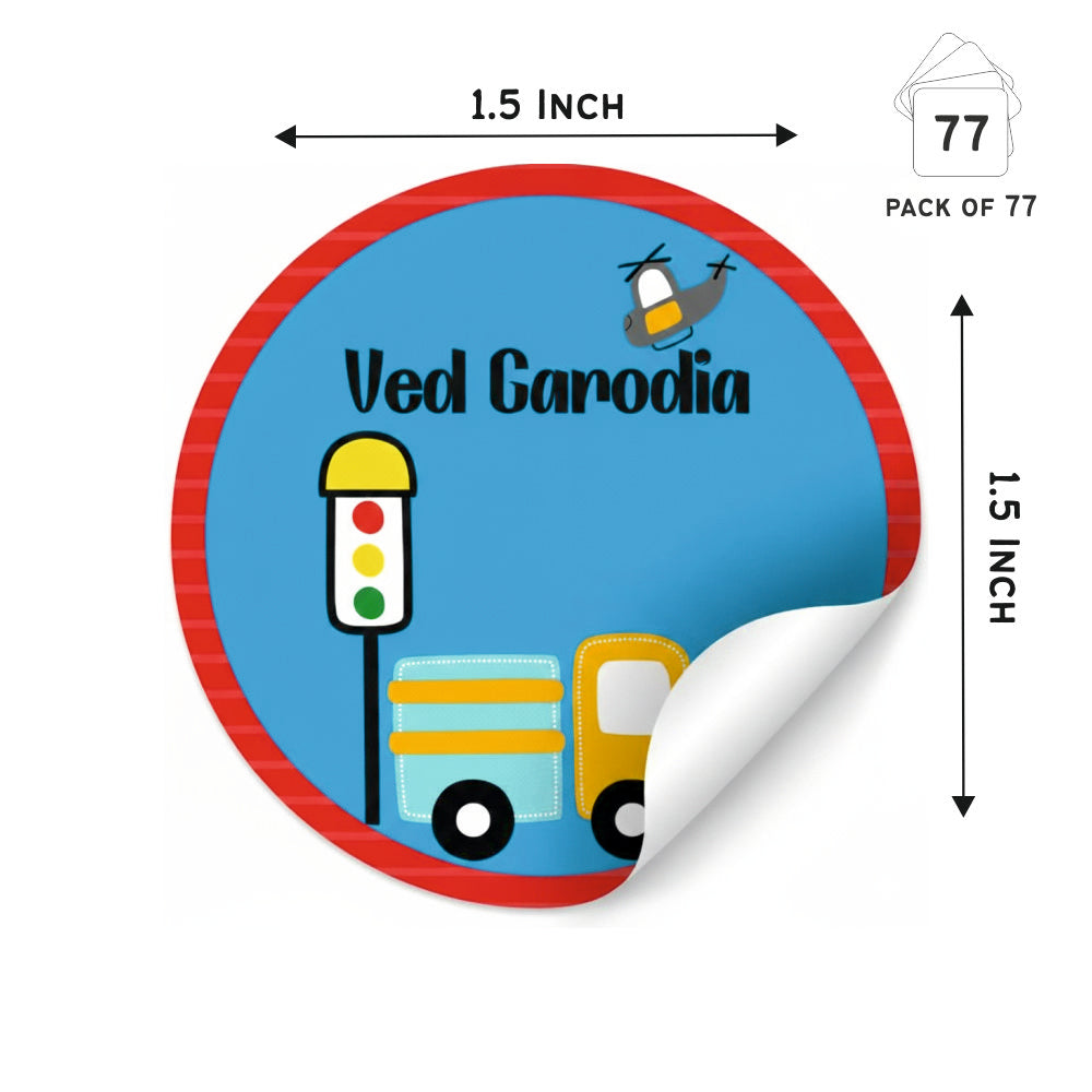 Round Waterproof labels - Transport Doxbox Store|]Peppydots