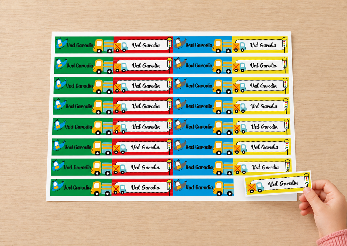 Waterproof Labels - Transport Peppydots|]Peppydots