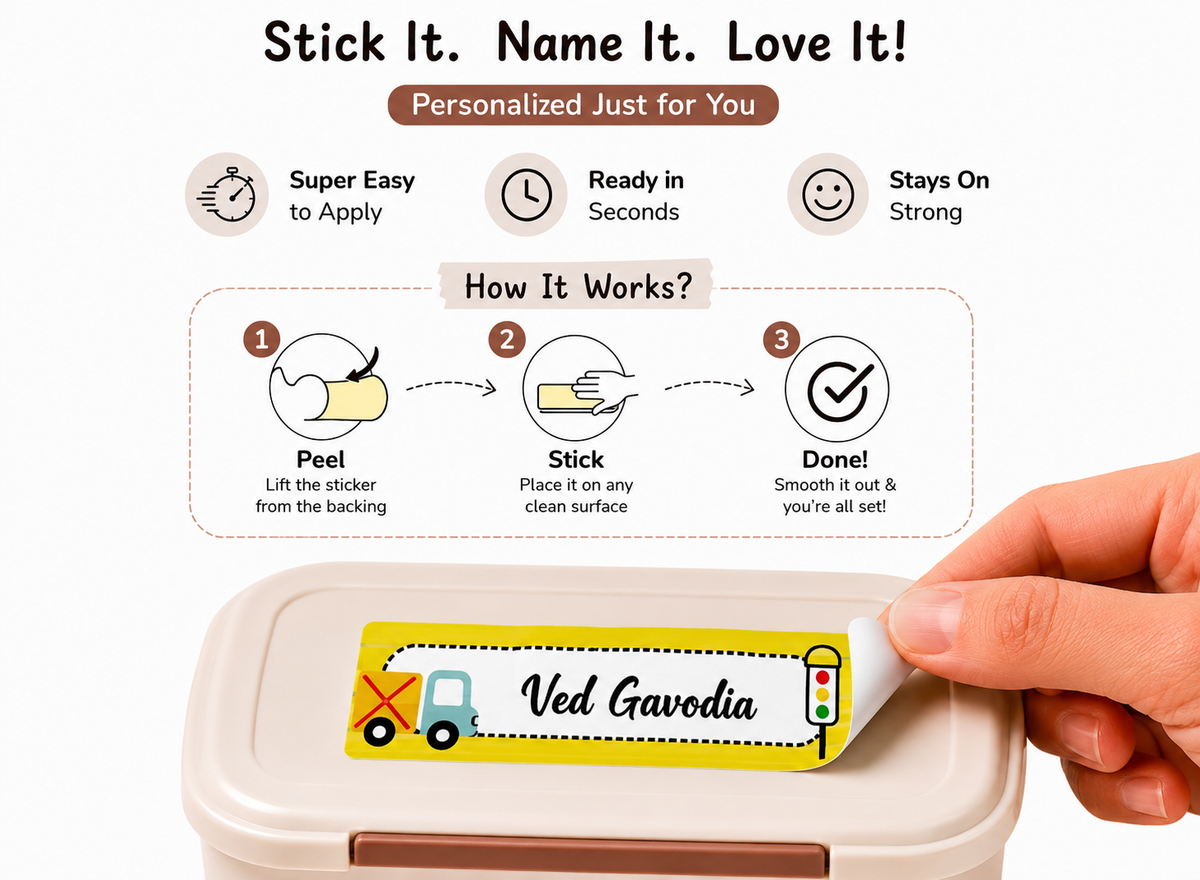 Waterproof Labels - Transport Peppydots|]Peppydots