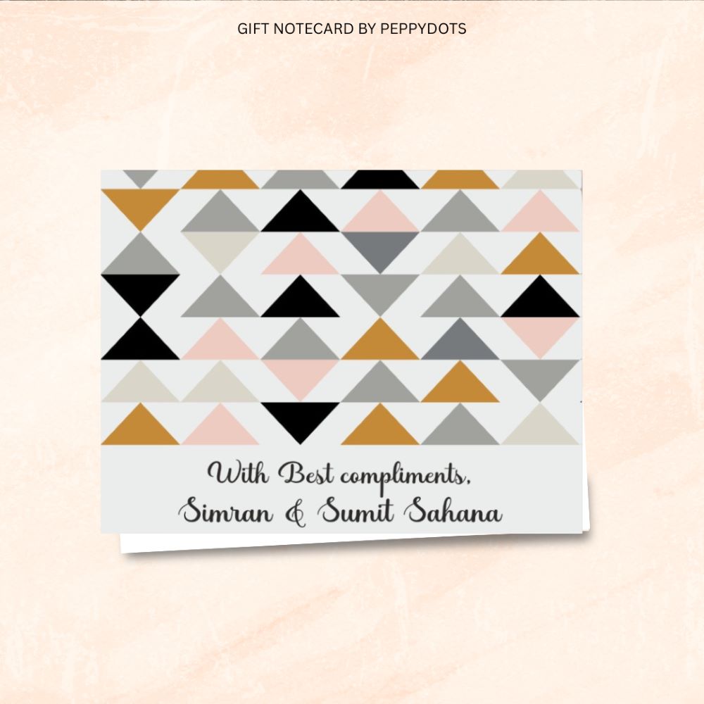 Gift notecard - Triangle Pattern Doxbox Store|]Peppydots