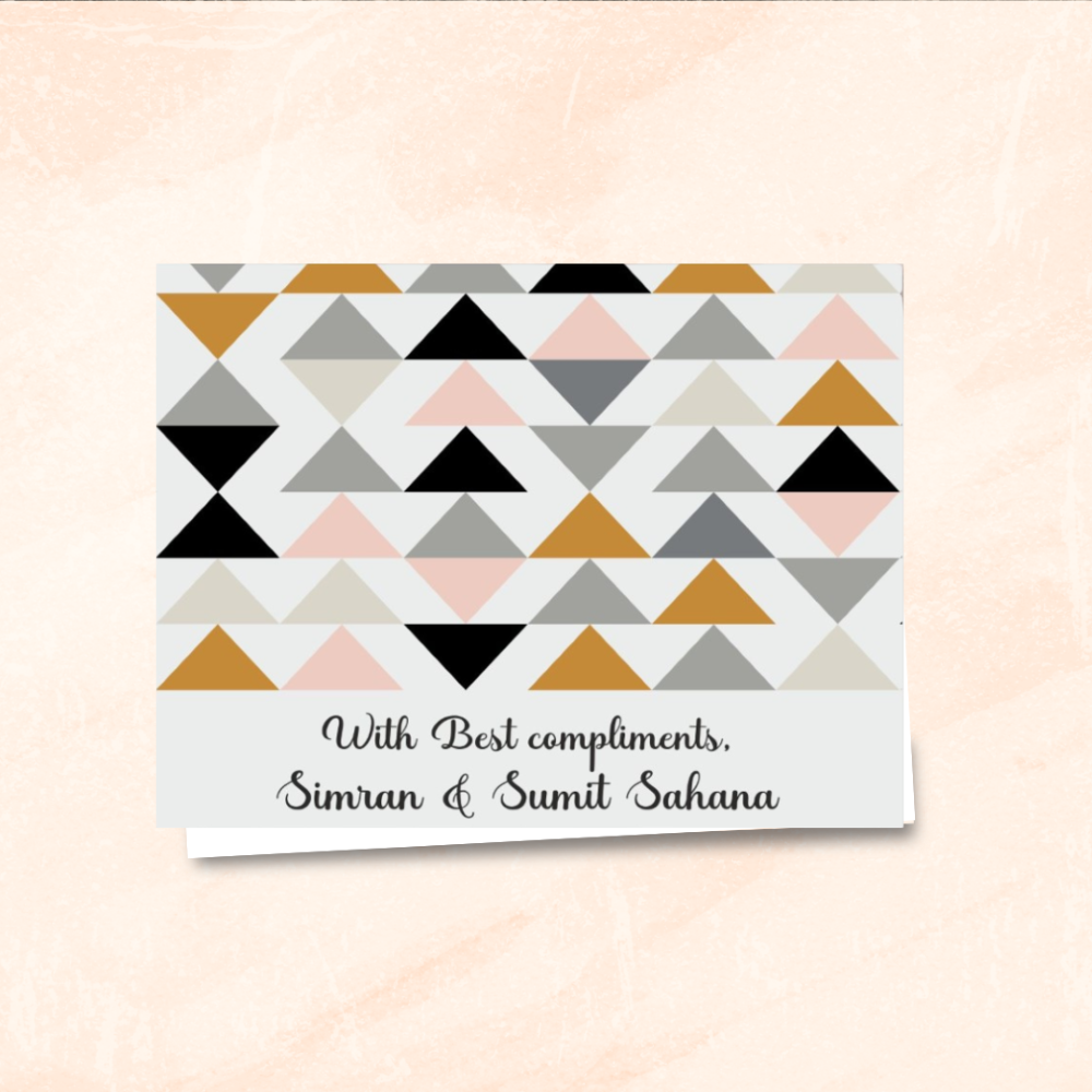 Gift notecard - Triangle Pattern Doxbox Store|]Peppydots