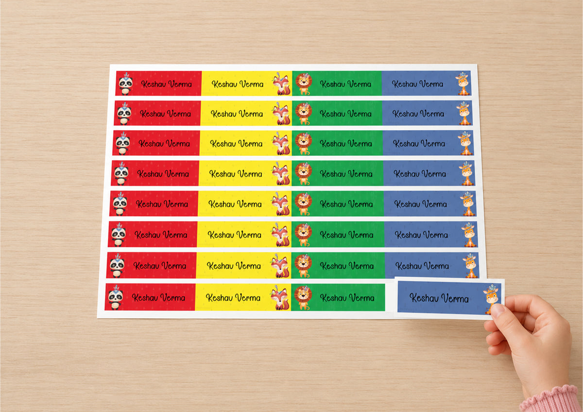 Waterproof Labels - Tribal Animal Peppydots|]Peppydots