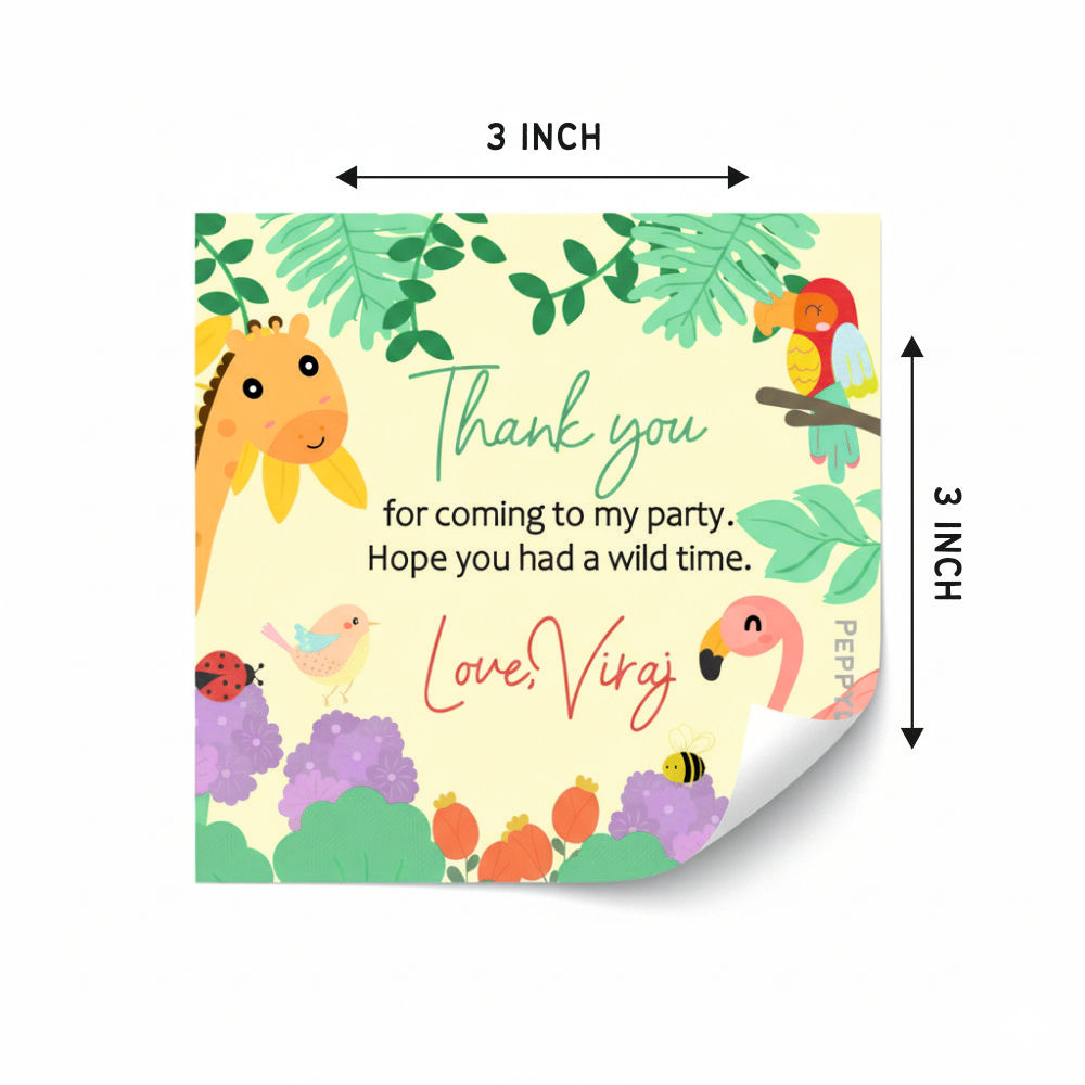 Thank you Labels - Tropical Animals Doxbox Store|]Peppydots