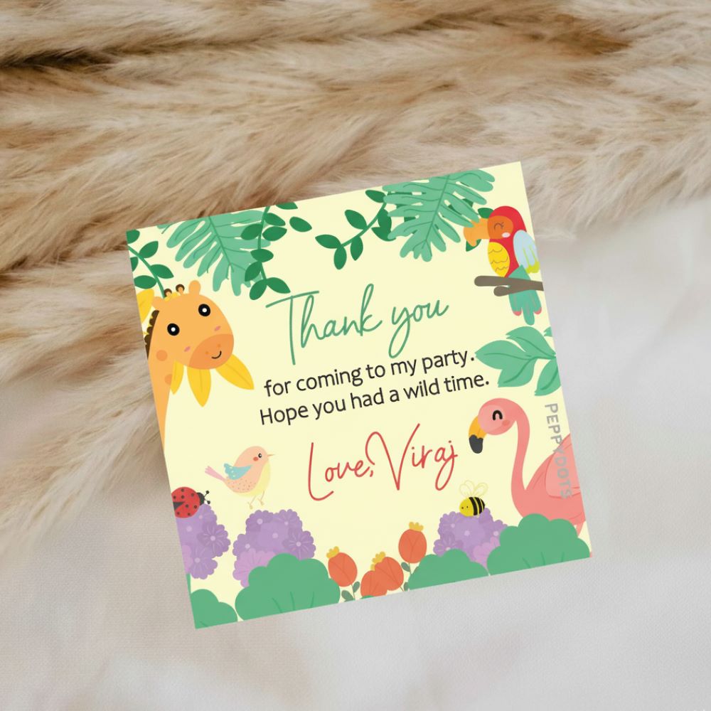 Thank you Labels - Tropical Animals Doxbox Store|]Peppydots