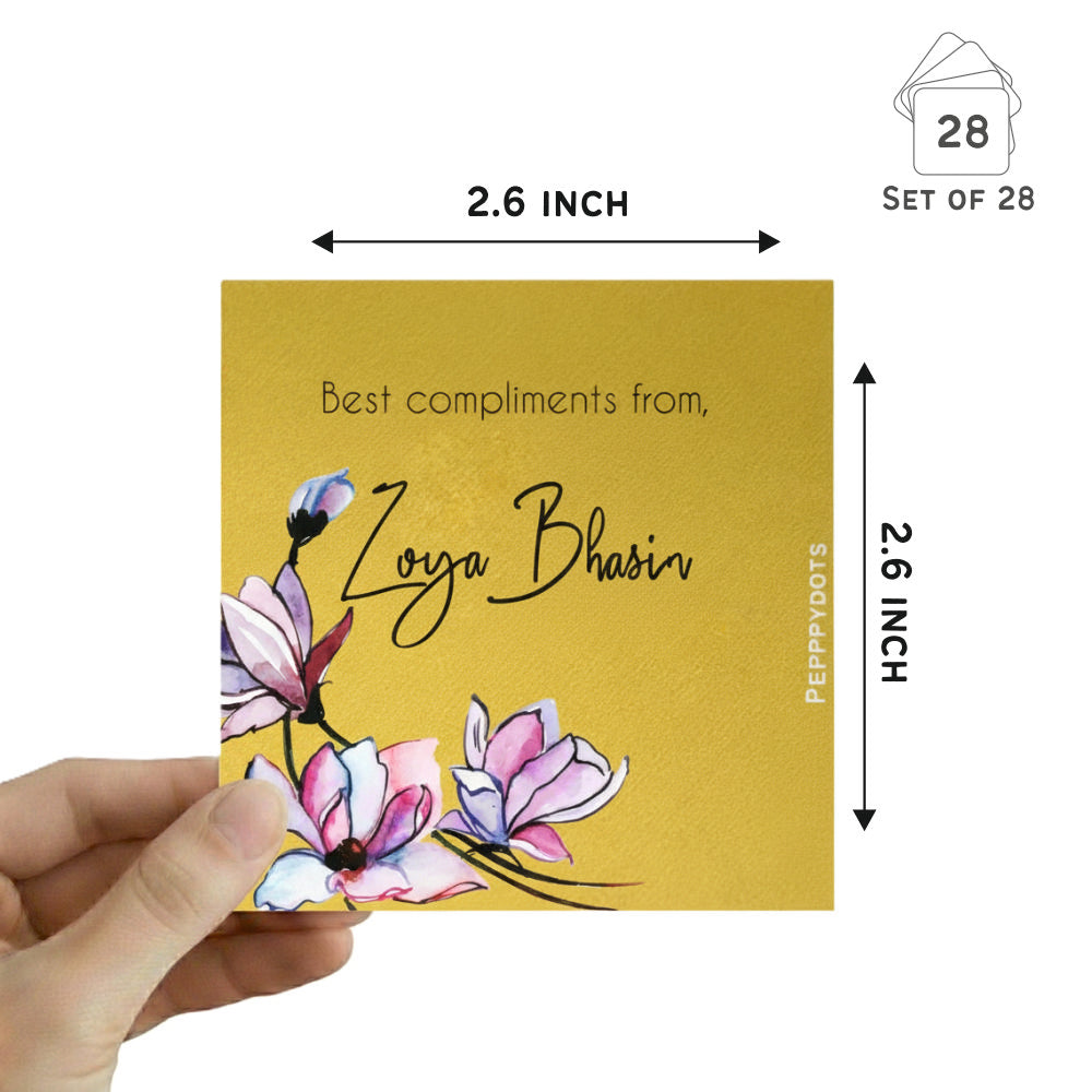 Golden Gift Tag - Tulip Doxbox Store|]Peppydots