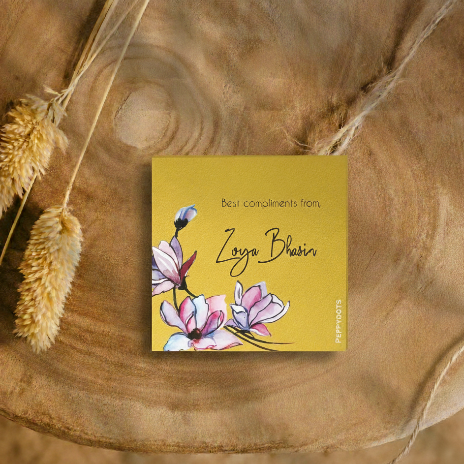 Golden Gift Tag - Tulip Doxbox Store|]Peppydots