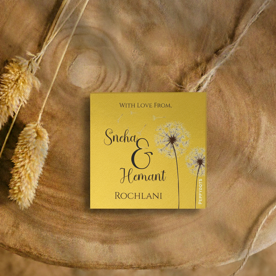 Golden Gift Tag - Two Flowers Doxbox Store|]Peppydots