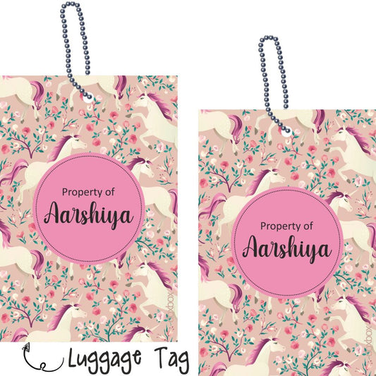Luggage Tag - Unicorn Dreams - Peppydots