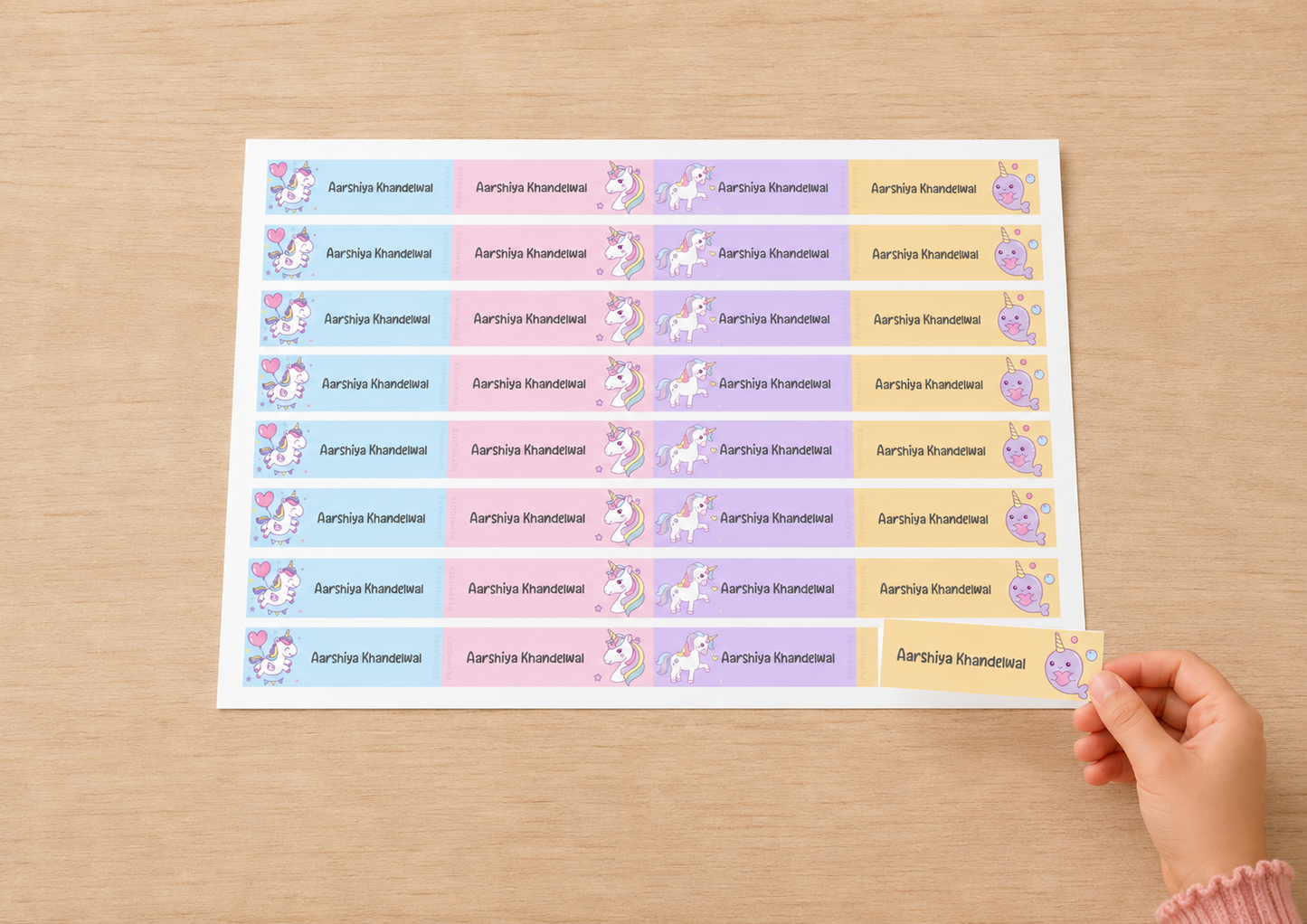 Waterproof Labels - Unicorn Fun Doxbox Store|]Peppydots