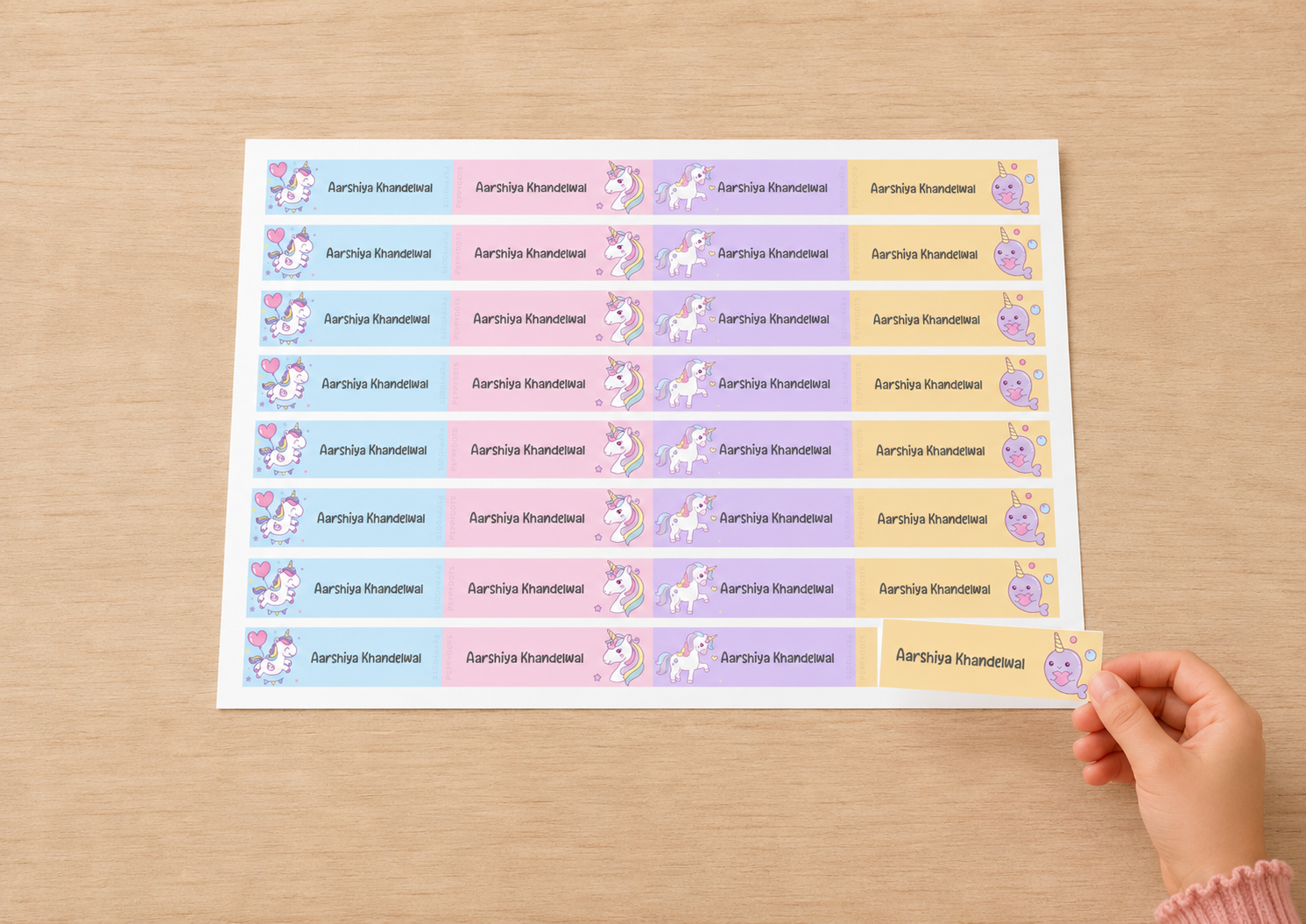 Waterproof Labels - Unicorn Fun Doxbox Store|]Peppydots