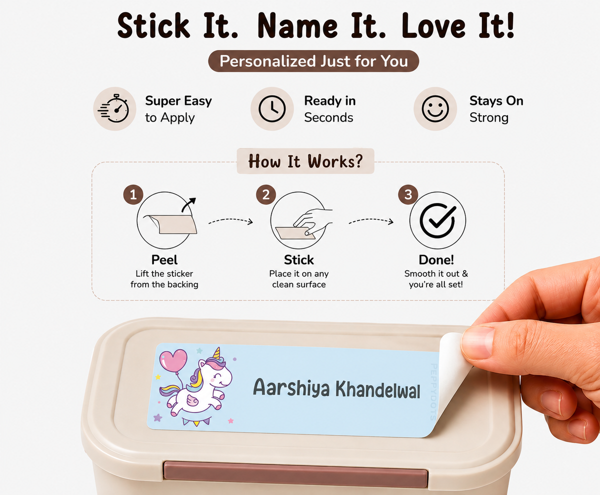 Waterproof Labels - Unicorn Fun Doxbox Store|]Peppydots