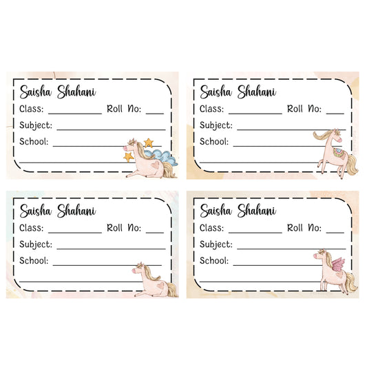 School Book Label - Unicorn Shine Doxbox Store|]Peppydots