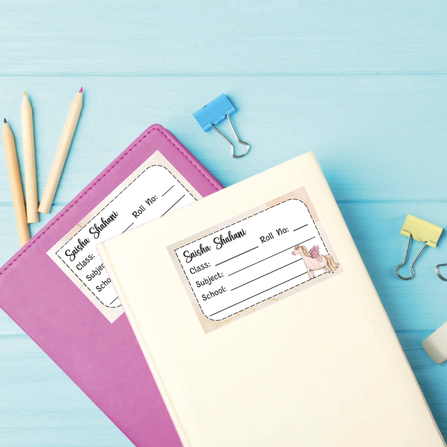 School Book Label - Unicorn Shine Doxbox Store|]Peppydots