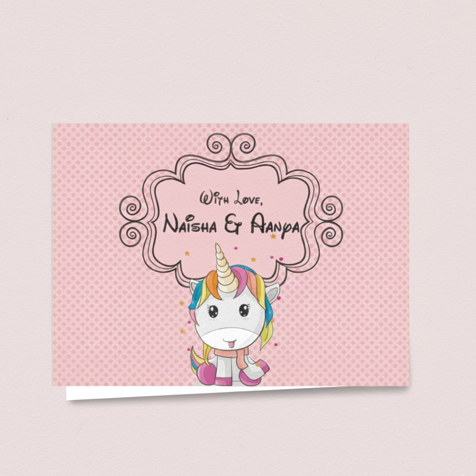Gift Notecard - Unicorn Pattern Doxbox Store|]Peppydots