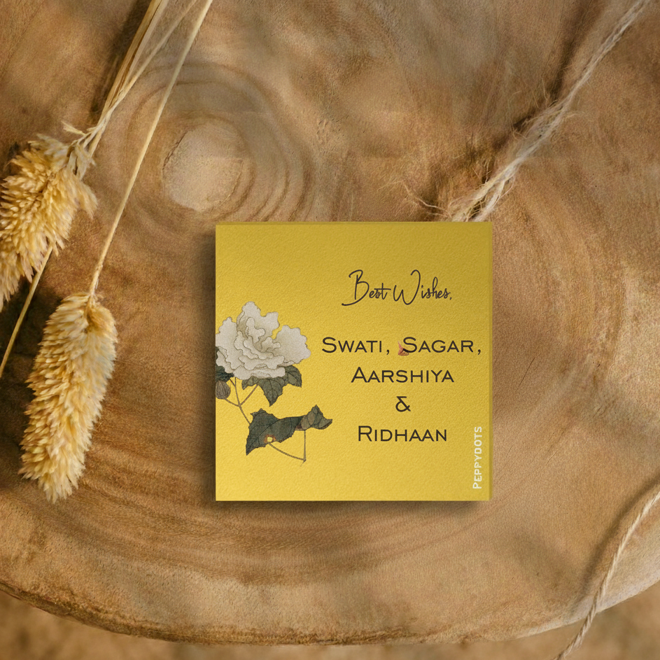 Golden Gift Tag - Vintage Flowers Doxbox Store|]Peppydots