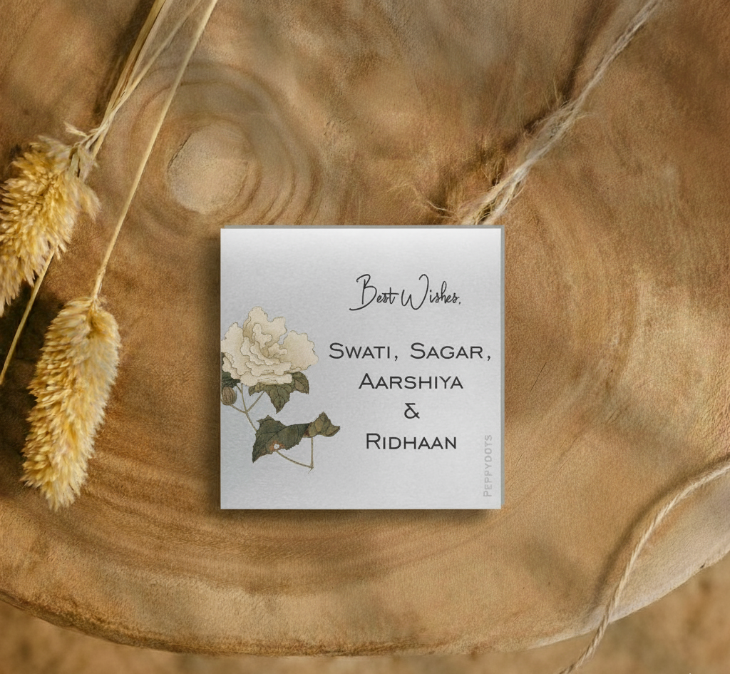 Silver Gift Tag - Vintage Flowers Doxbox Store|]Peppydots