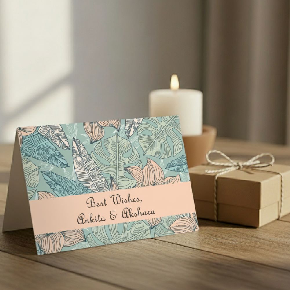 Gift notecard - Vintage leaves Doxbox Store|]Peppydots