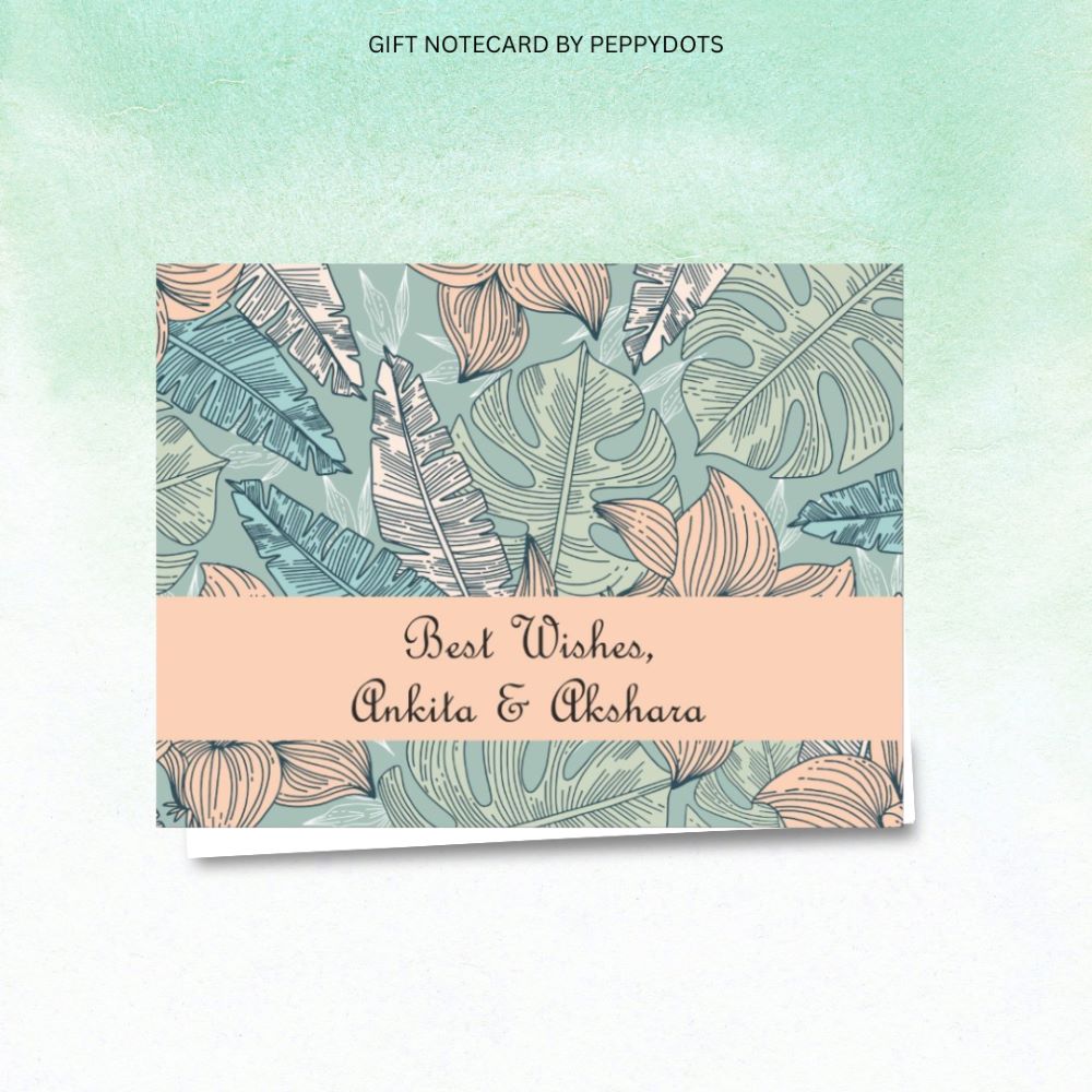 Gift notecard - Vintage leaves Doxbox Store|]Peppydots