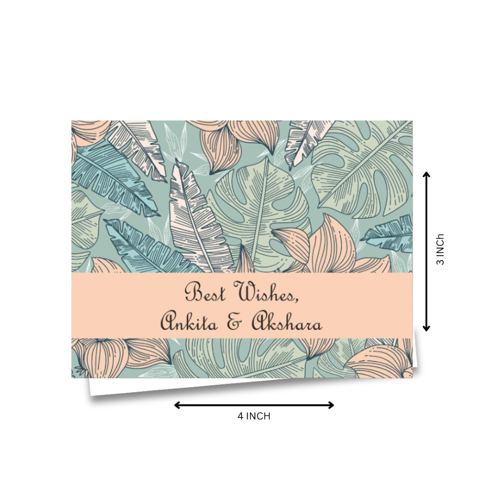 Gift notecard - Vintage leaves Doxbox Store|]Peppydots