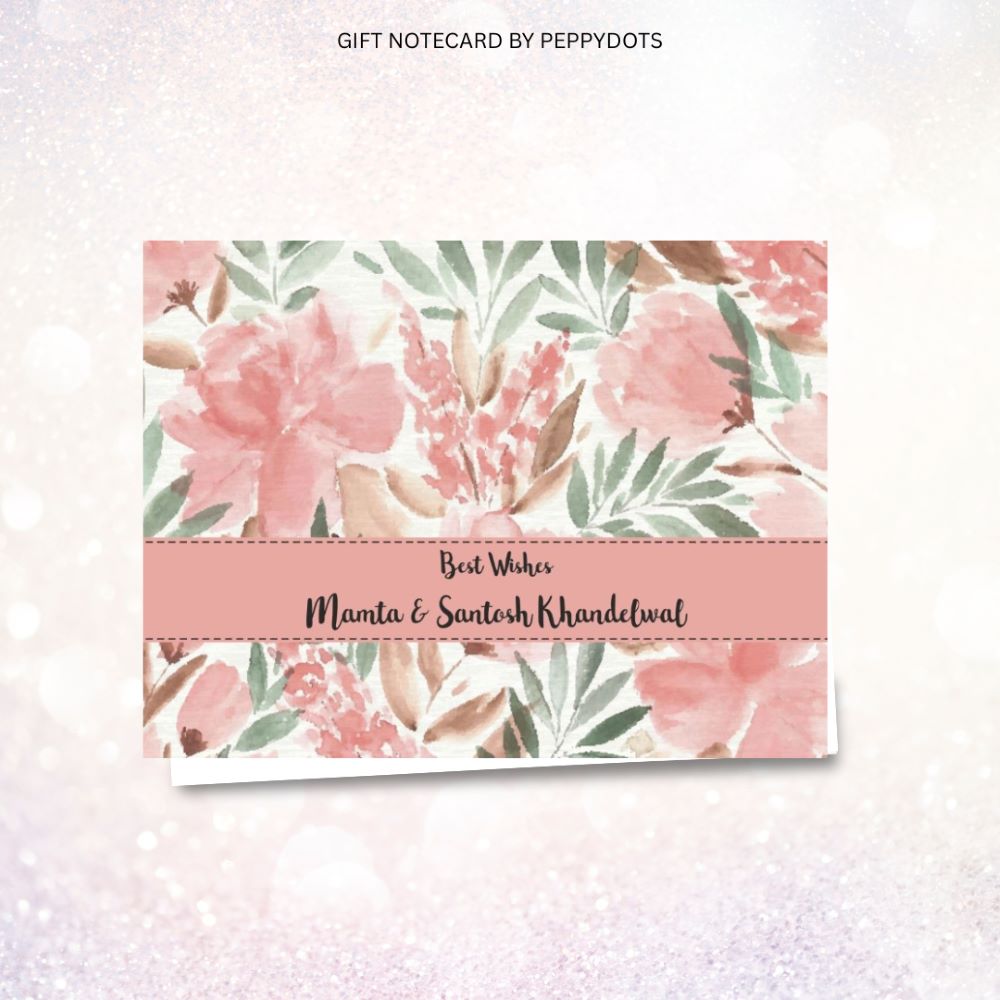 Gift notecard - Watercolor floral Doxbox Store|]Peppydots