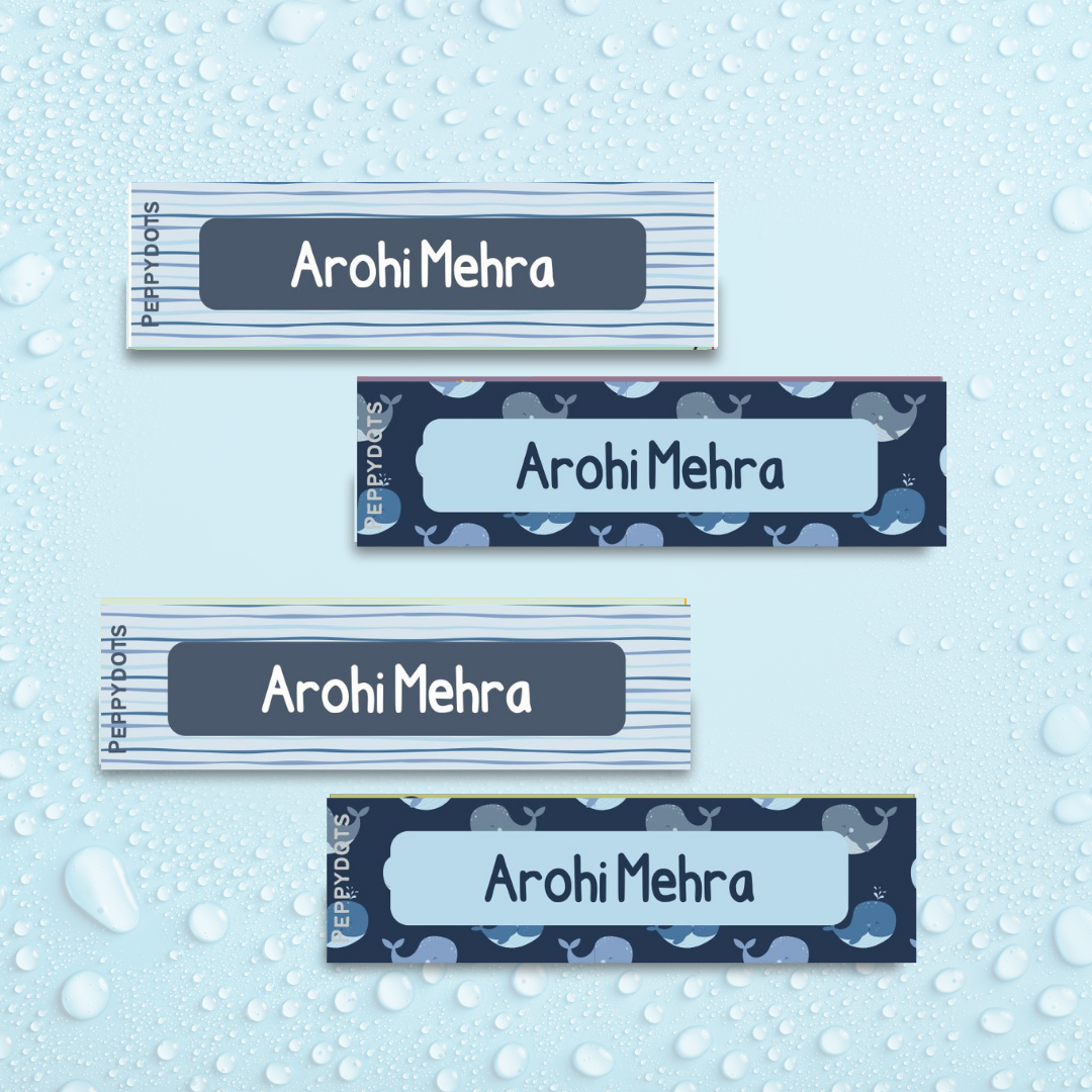 Waterproof Labels - Whale Doxbox Store|]Peppydots