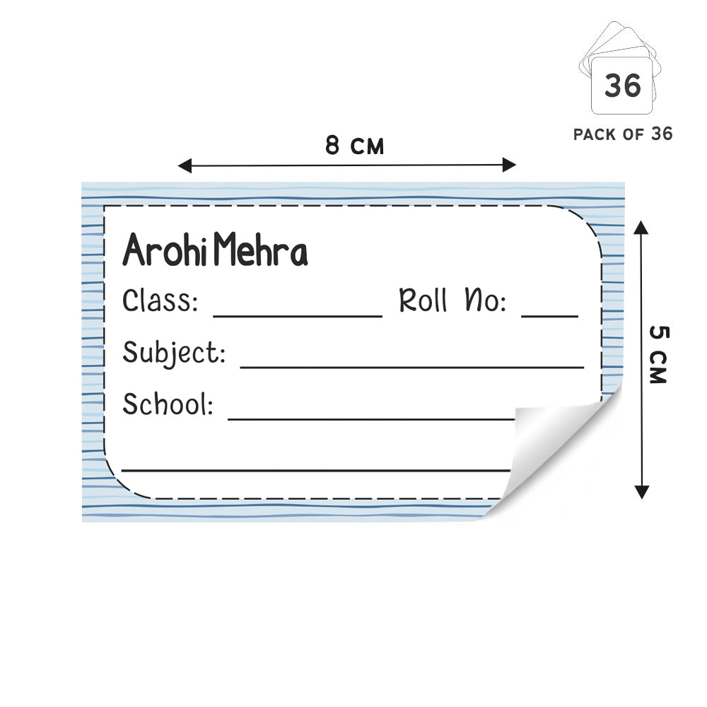 Personalized School Book Label - Whale Peppydots|]Peppydots