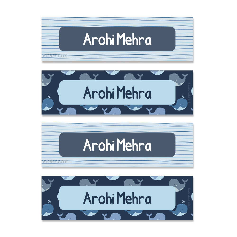 Waterproof Labels - Whale Doxbox Store|]Peppydots