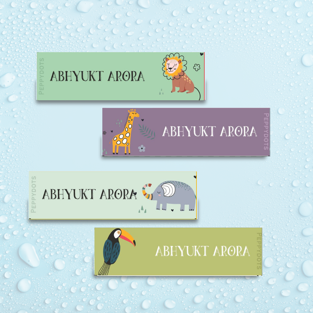 Waterproof Labels - Wild life Doxbox Store|]Peppydots