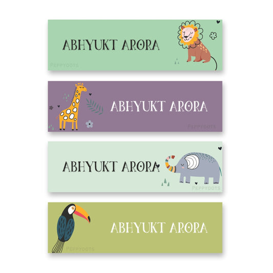 Waterproof Labels - Wild life Doxbox Store|]Peppydots