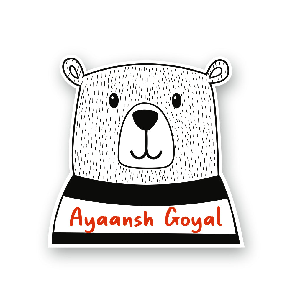 Fancy Shape Sticker - Wobble Bear Peppydots|]Peppydots