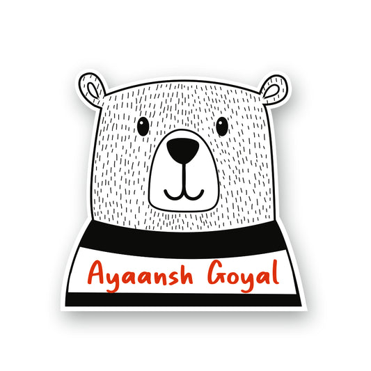 Fancy Shape Sticker - Wobble Bear Peppydots|]Peppydots
