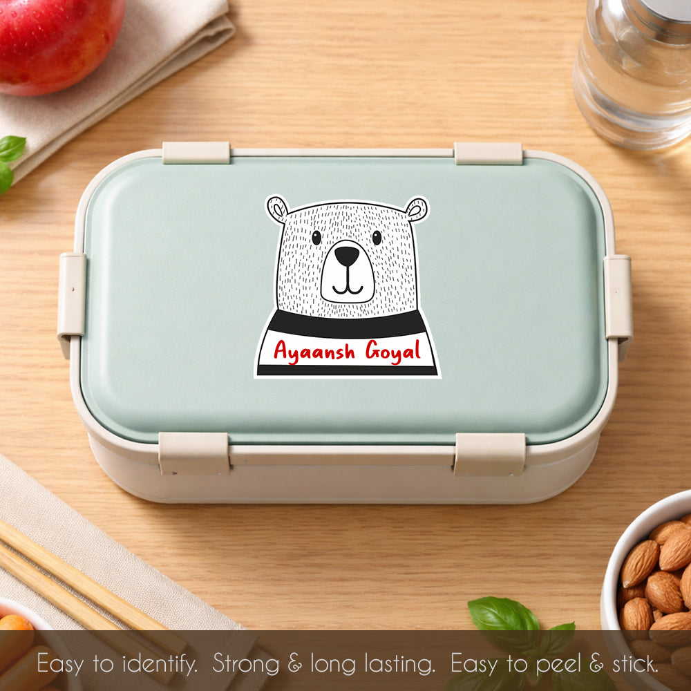 Fancy Shape Sticker - Wobble Bear Peppydots|]Peppydots