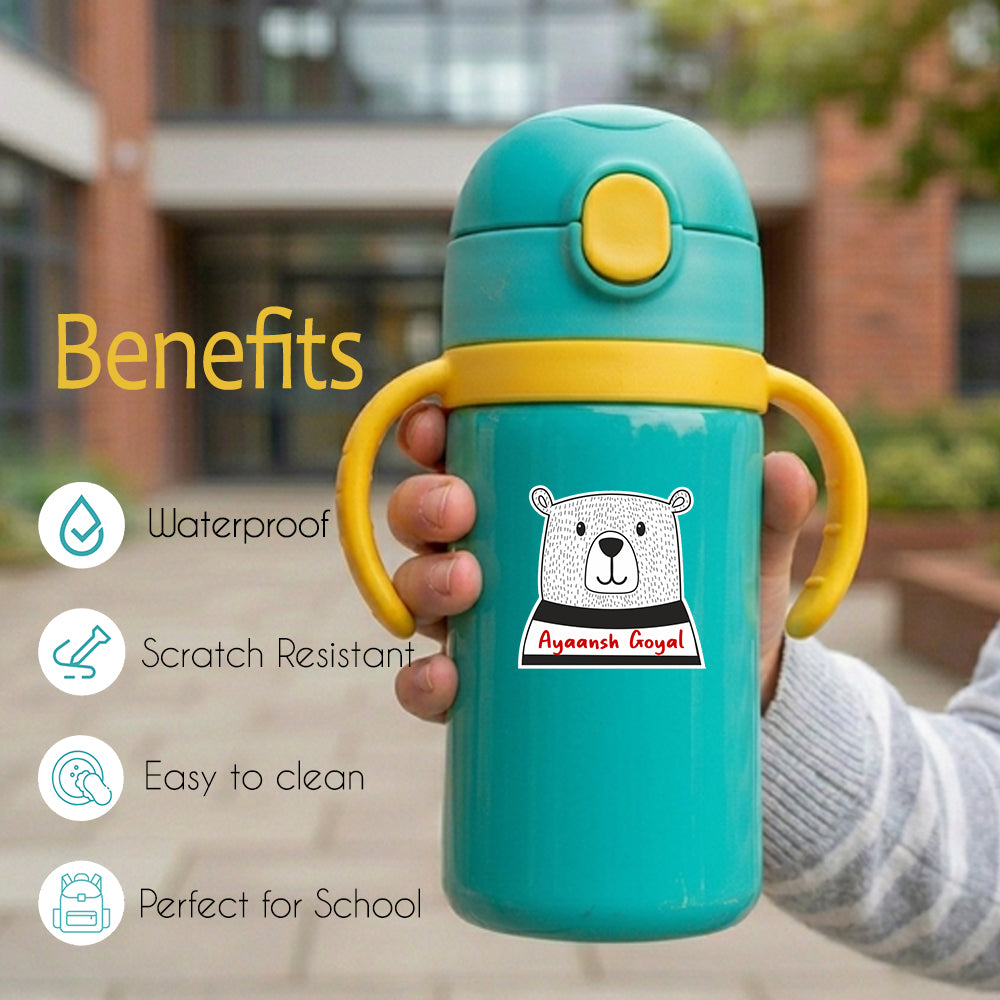 Fancy Shape Sticker - Wobble Bear Peppydots|]Peppydots